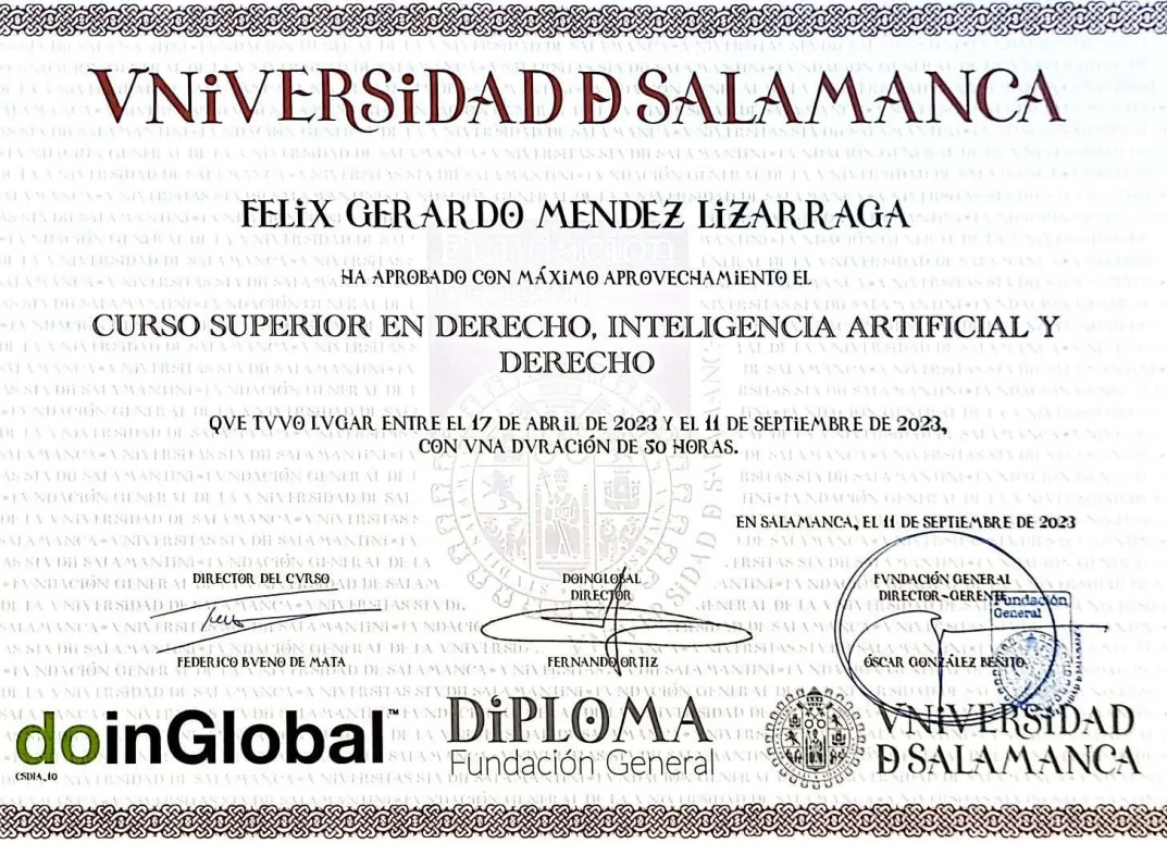 Certificado IA